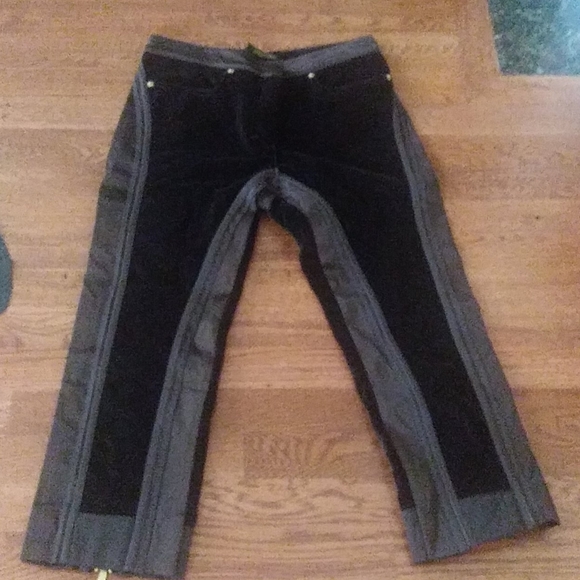 Roberto Cavalli velour & satin short pants - Picture 1 of 11